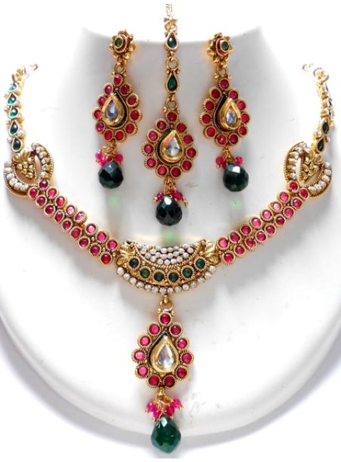 Polki Necklace Set